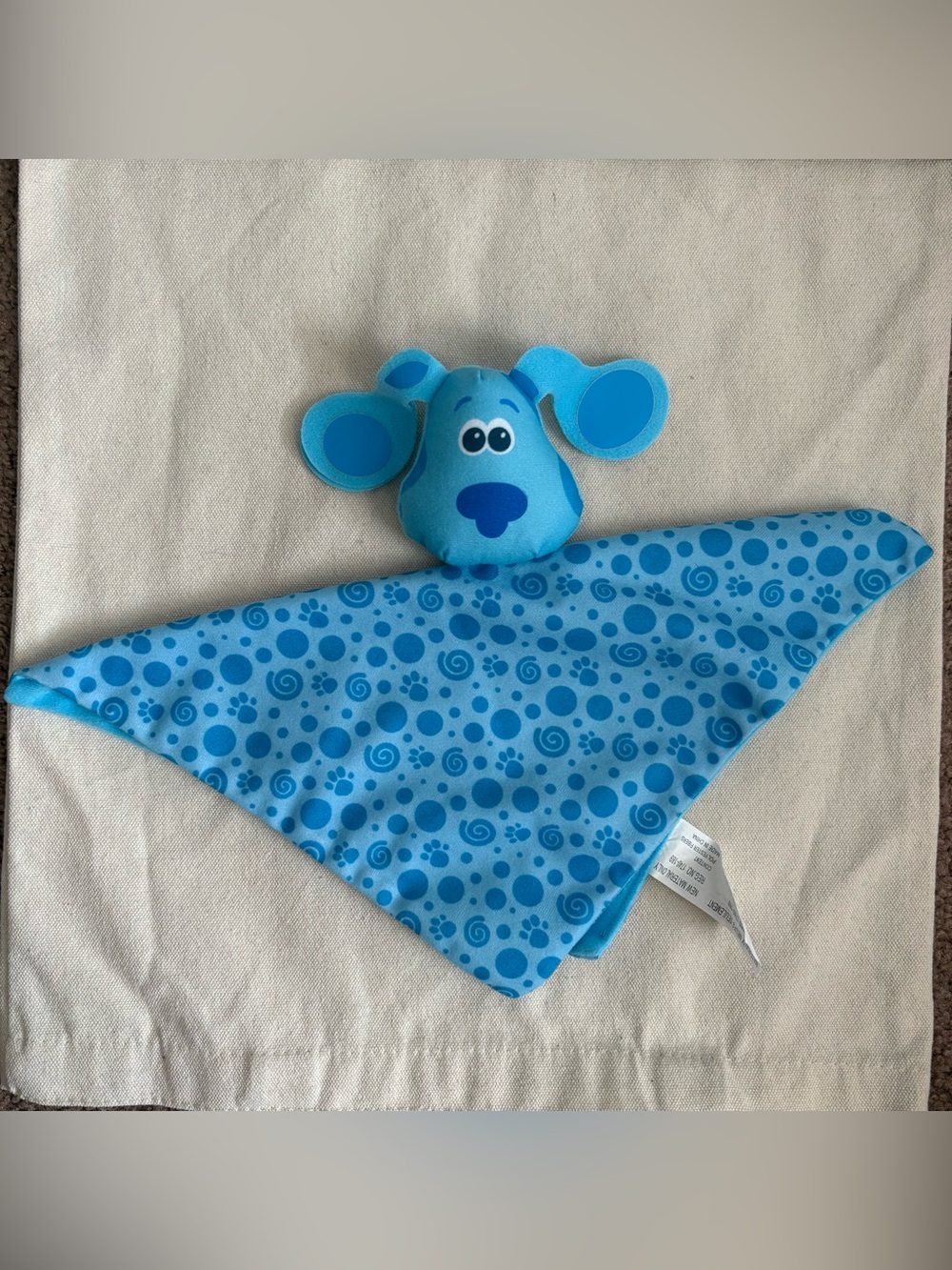 Blue's Clues Blue Dog Plush Baby Lovey Security Blanket Toy